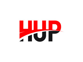 HUP Letter Initial Logo Design Vector Illustration