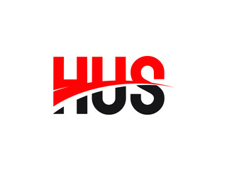 HUS Letter Initial Logo Design Vector Illustration