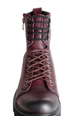 Leather Shoes Isolated White Background