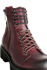 Leather Shoes Isolated White Background