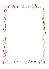 Autumn Foliage Vector White Background. Bright Confetti Fall Design. Maple Leaf Pattern. Orange Leaf Card.