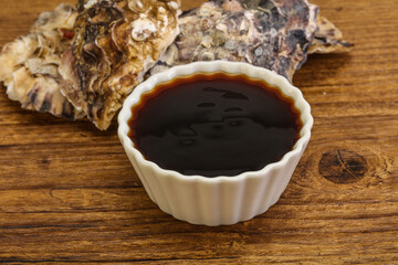 Oyster sauce in the bowl