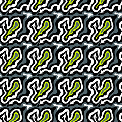 Fototapeta na wymiar geometric abstract seamless pattern in graffiti style for your design
