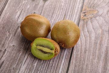 Sweet ripe and juicy kiwi fruit