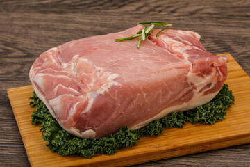 Pork meat piece for cooking