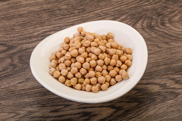 Vegan cuisine - Dry chickpea heap