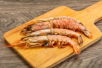 Tasty big Langoustine over the board