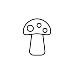 mushroom icon, healthy vector, organic illustration