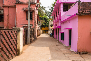 インド　ブバネーシュワルの街並み