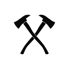 Axe icon vector. forester illustration sign. chop wood symbol or logo.
