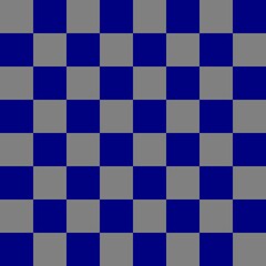 Checkerboard 8 by 8. Navy and Grey colors of checkerboard. Chessboard, checkerboard texture. Squares pattern. Background.