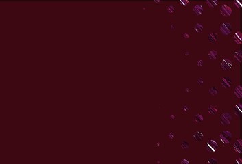 Light pink vector template with circles.