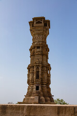 インド　ラージャスターン州のチッタウルガル砦内にある塔、カーティ・スタンブ