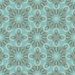 Vector seamless background. Endless colorful texture. Use for wallpaper, textile, book cover, clothes. In blue and gray colors