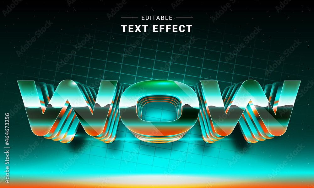 Poster editable text style effect - neon text style theme. glowing text. cyber monday. digital art