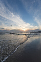 sunset on the beach