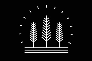 pine tree logo, Pine Tree Logo Icon Design Template Vector Illustration