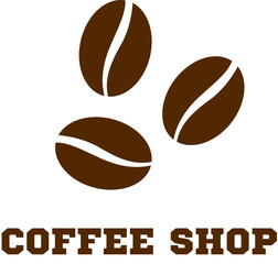 Obraz premium coffee beans icon