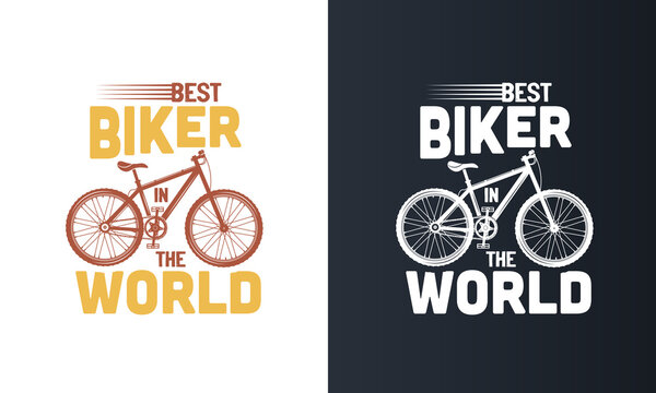 Bicycle print design with quote bike lover Vector Design illustration for fashion fabrics textile graphics prints.