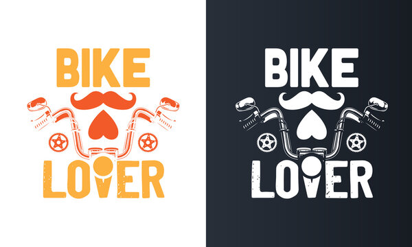Bicycle print design with quote bike lover Vector Design illustration for fashion fabrics textile graphics prints.