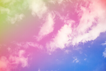 Beautiful colorful sky and clouds background.