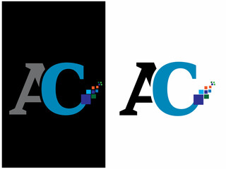 Fototapeta  Hello, This creative AC logo.This file Ai+EPS+ JPG obraz