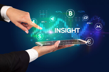 Close-up of a touchscreen with inscription