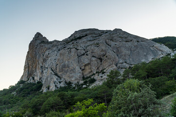 The Crimean Peninsula. July 16, 2021. Mountain Crimean landscape .