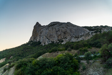 The Crimean Peninsula. July 16, 2021. Mountain Crimean landscape .