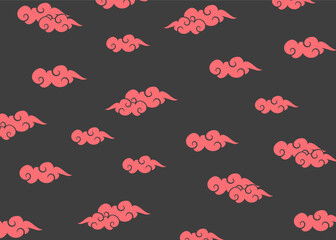 background design with cloud pattern