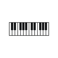 Keyboard Music Icon. Piano Symbol.