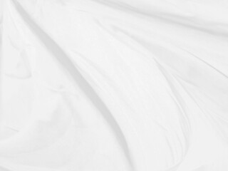 Obraz premium beauty soft fabric white abstract smooth curve shape decorate fashion textile background