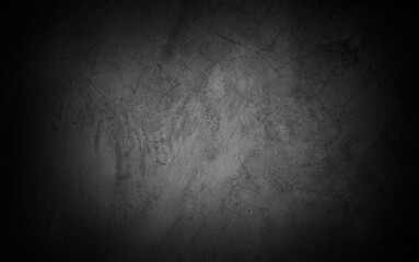 Old wall texture cement dark black gray  background abstract grey color design are light with white gradient background.