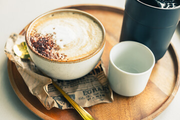 Cappuccino in Old Day