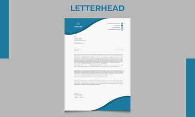 Elegant Print Ready letterhead design Template | Creative vector file | Professional letterhead design | Creative design