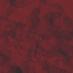 Thin curved lines that make an elegant pattern for design. 3D.