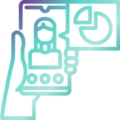 Video Calling gradient icon