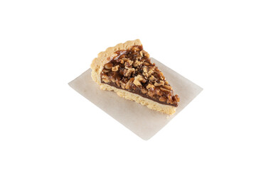 chocolate cake isolated on white