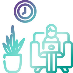 Working gradient icon