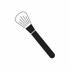 Makeup brush icon. Makeup brush isolated simple icon.