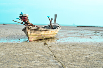Obraz premium boat on the beach