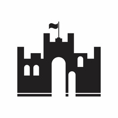 simple illustration castle, Palace icon an editable logo design