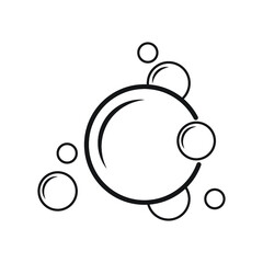 bubble icon illustration design template