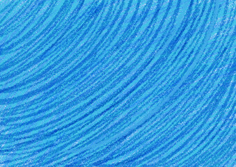Crayon scribble drawing blue texture background, illustration