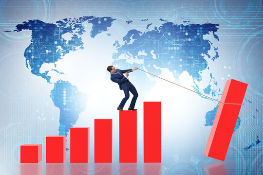 Economic growth concept with business people