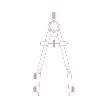 Drafting compass for architecture and engineering