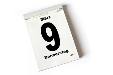 9. März 2023