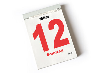 12. März 2023