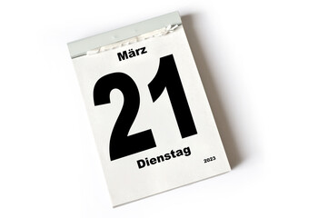 21. März 2023