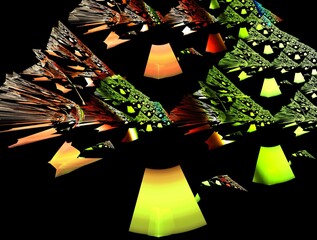 Imaginatory fractal abstract background Image